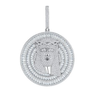 A Luxurious And Fashionable Minimalist Jewelry Pendant Necklace Featuring Top-quality Moissanite, Made Of S925 Silver Electroplated With Platinum.