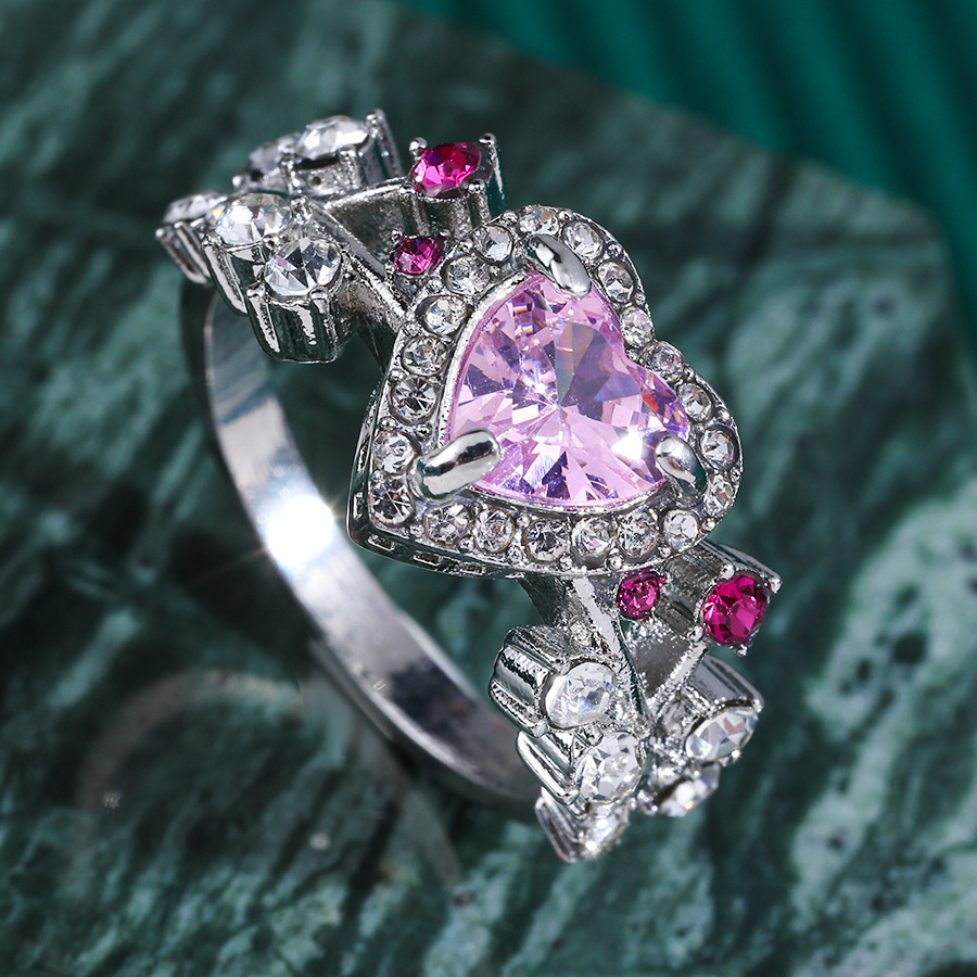 Women's Alloy Full-Crystal Casual Ring Set