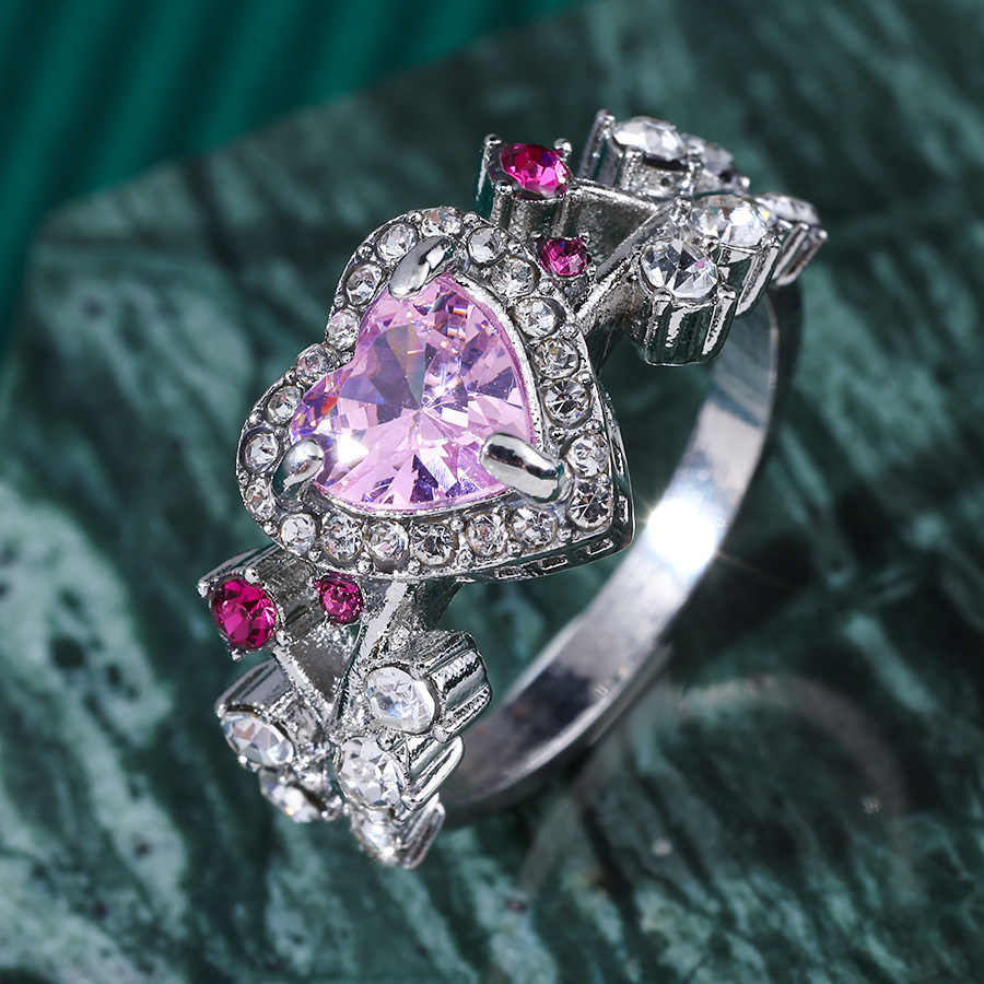 Women's Alloy Full-Crystal Casual Ring Set