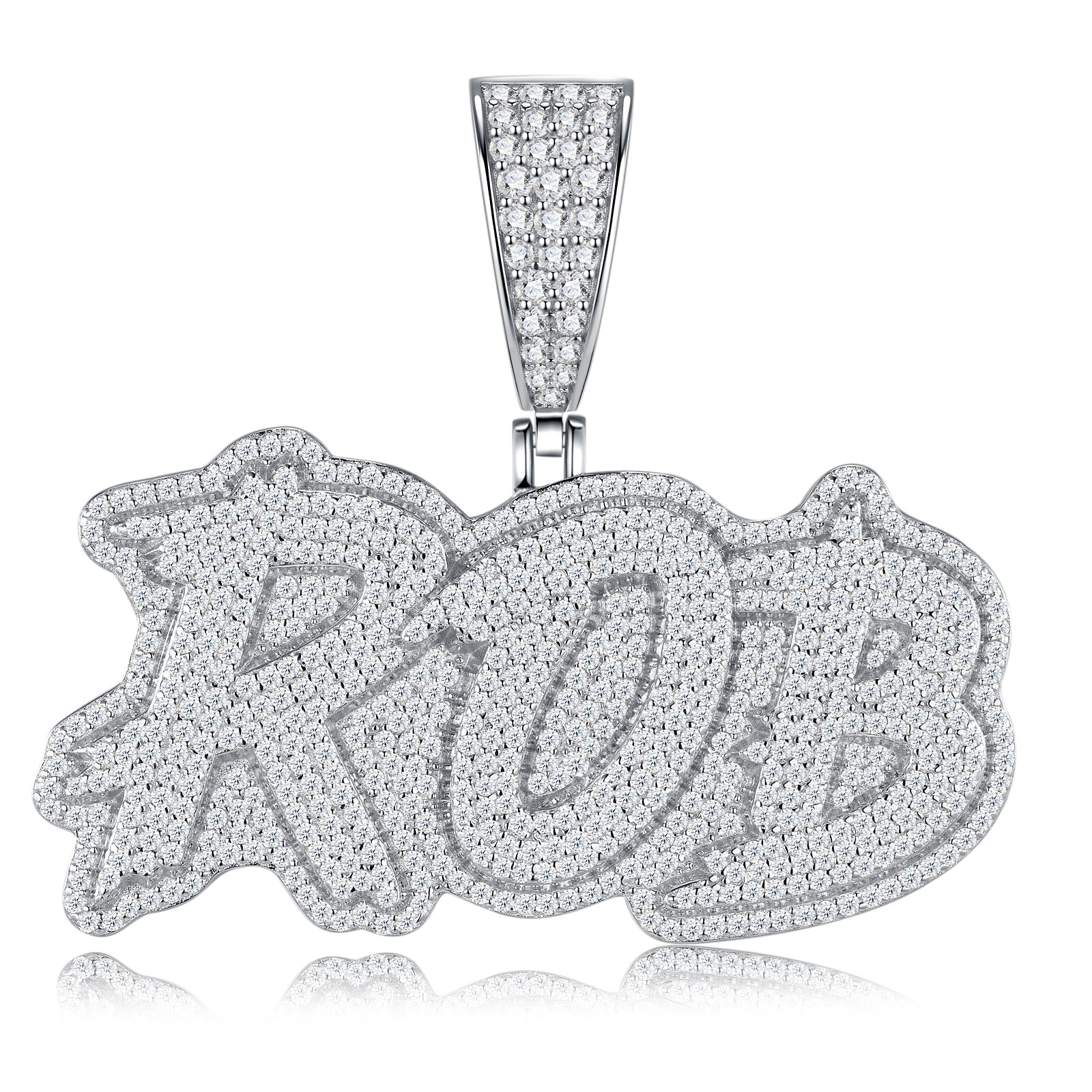 A Luxurious And Fashionable Minimalist Jewelry Pendant Necklace Featuring Top-quality Moissanite, Made Of S925 Silver Electroplated With Platinum.