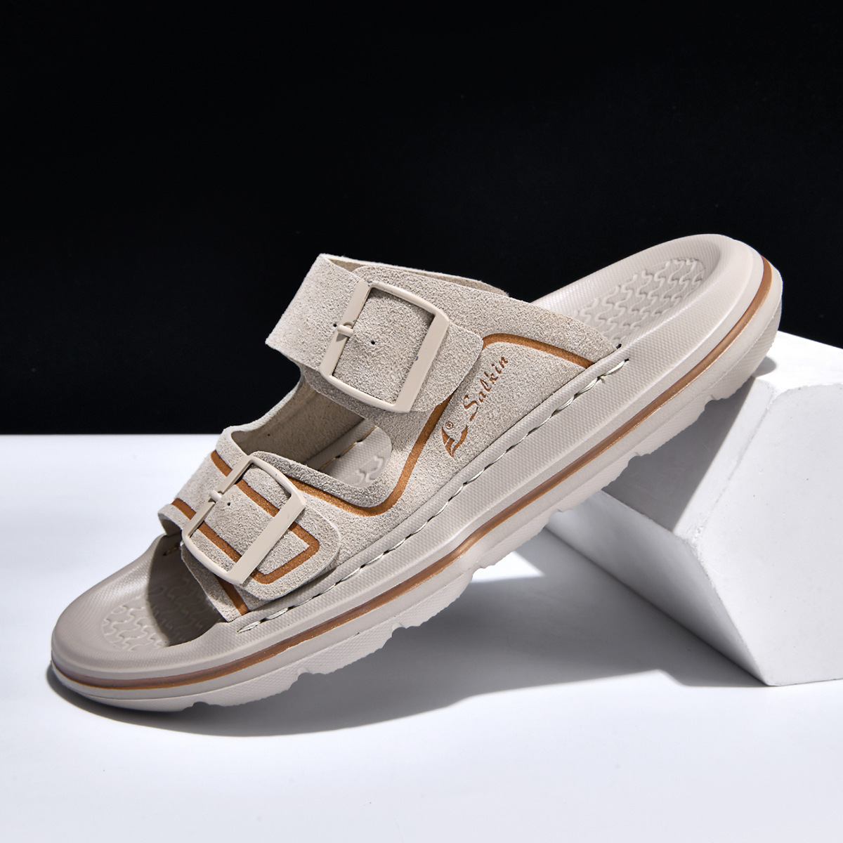 One-word Slide Thick-soled Non-slip Beach Shoes