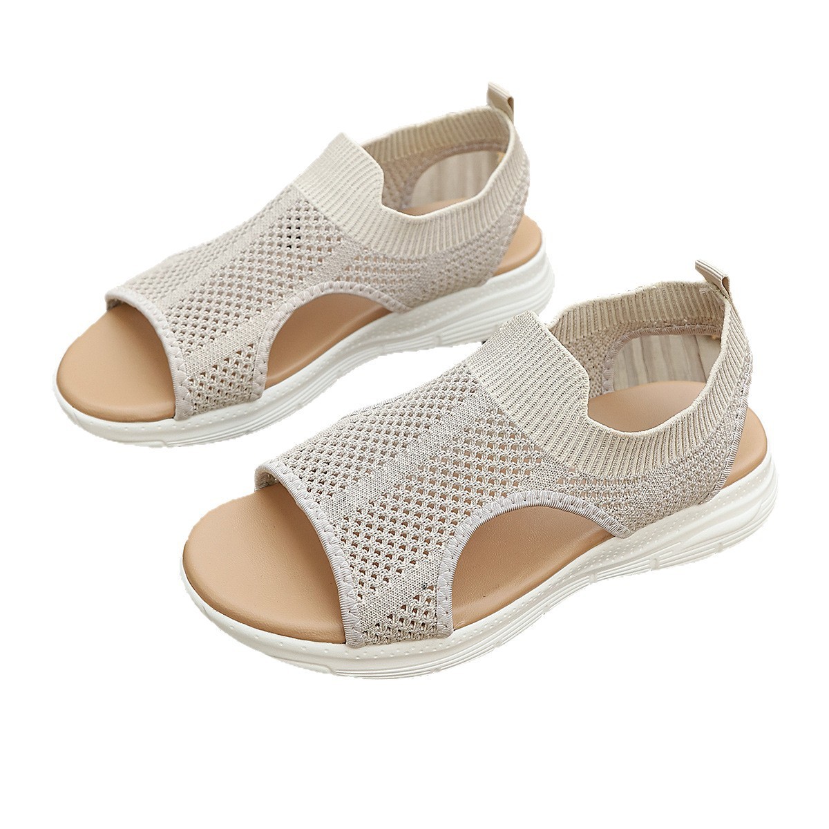 Casual And Versatile Sporty Women's Flat Sandals